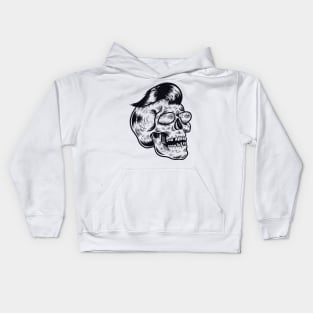 Rockabilly skull Kids Hoodie